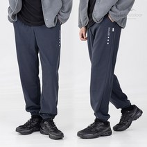 스타일에스 남자 빅사이즈 밴딩 자수 포인트 스판 조거 팬츠 후리스 트레이닝 하의