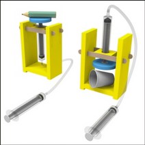 과학2in1 공기압 프레스와 리프트-5인용-ZFA과학교구.과학키트.실험실습