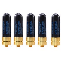 5pcs / lot 듀얼 밴드 UHF + VHF SRH805S SMA 여성 안테나 Baofeng UV-5R BF-888S UV-82 UV-5RA UV-5RE TK3107 2107, 하나, 흑인과 금