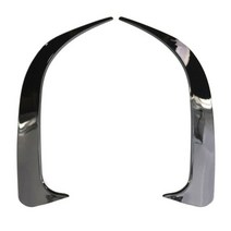 자동차 차량 스포일러 윙 k5 캐스퍼 벨로스터n 제네시스쿠페 벨로스터 n abs 탄소 섬유 룩 리어 범퍼 에어 벤트 커버 사이드 ca ard for mercedes-be z, 검은색