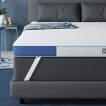BedStory 7.6cm(3인치) 메모리 폼 매트리스 토퍼 단단한 트윈 통기성 젤 주입 세탁 가능한 패드 디자인 양면 사용 강화 냉각 661710