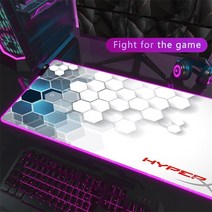 온열 마우스패드 데스크패드 H-HyperX 마우스 패드 백라이트 Pc 액세서리 게이머 키보드 매트 데스크 프로, 06 HC004535_06 RGB250x350x3mm
