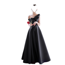 연말 모임 파티 시상식 블랙 이브닝 드레스 생일 파티 약혼식 결혼식 피로연