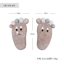 전원주택 디딤돌 디딤석 조경석 마당 정원 화단 꾸미기 색깔 발모양 디딤돌 정원석 판석 조형물, 밝은 갈색의 그룹 (총 2개)