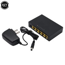 100Mbps 5 포트 미니 고속 이더넷 LAN RJ45 네트워크 스위치 스위처 허브 판매 1 개입, US plug