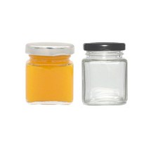 미니유리병 미니사각55 1개 55ml 유리병, 금색마개