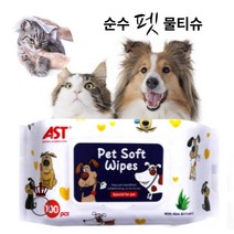 펫뽀송뽀송강아지물티슈100매 30매, 100매