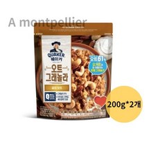 롯데제과 퀘이커 오트 그래놀라 시리얼 골든넛츠, 400g, 4개