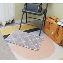 다이아몬드 패턴 거실 발매트 현관매트 바닥카페트 주방러그