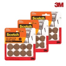 3M 층간 소음＆미끄럼 방지 패드 24p - 3개입 세트