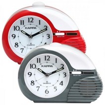 [WINZI_마켓] 홈인테리어 디자인시계 테이블시계 장식시계 디자인소품 미니탁상시계, 닐스샵_ 원터치 형광 알람시계 1P 자명종시계 탁상시계, 닐스샵_ 레드