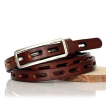 남성용 캐주얼 정장 캐쥬얼 가죽 벨트고대인으로 돌아가는 패션 얇은 벨트 핀 버클 천연 가죽 벨트 여성용