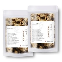 허브나래 국산 저온로스팅 볶은 우엉차, 200g+200g