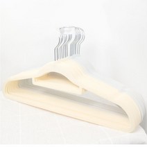 신제품 친환경 투광형 벨벳 옷걸이 옷장 정리 수납 미끄럼 방지 흔적 없는 가정용 정리사 성인 옷걸이10p10p10p, 42cm 베이지 투명