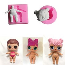 모양틀 입체 두꺼운 월병 3d 인형 머리 모든 몸 모양 실리콘 금형 초콜릿 캔디 푸딩 케이크 레이스 주방 베이킹 도구 점토 diy 금형 세트 몰드 가정용 베이킹, 2개 세트