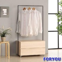 ForU58 스토리홈 리코 행거 2단 헹거 일반형행거 옷걸이행거 공간활용, 오크브라운, 상세페이지 참조