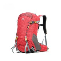 방수 등산가방 경량 여성 배낭 30L 여자 스포츠 백팩 25L - 35L, 체크 레드, 20-35L
