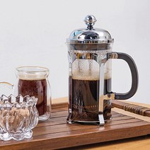 4size 프렌치프레스 커피 차 추출기 드립포트 드리퍼, 1000ml