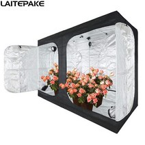 조립식 천막 방수 쉘터 접이식 성장 텐트 반사 옥스포드 천 텐트 빛 온실 실내 정원, 60x60x140cm