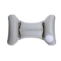 휴대용 에어펌프 장착 허리쿠션_실버 튜브 허리받침대