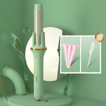 완전 자동 컬링 빅 웨이브 자동웨이브 오토 롤 고데기 셀프 여신머리, 녹색 32MM