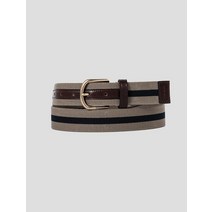 Beanpole Accessory 엘라스틱 캐주얼 비조 벨트 - 베이지