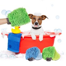 펫토리아 강아지 목욕장갑 P-YE99155B, 1.그린