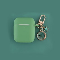 감각적인 에어팟케이스 실리콘 가죽 빈티지 명품 밍크 헤어 볼 키 체인 이어폰 케이스 apple airpods 1 2 블루투스 헤드셋 커버 귀여운 천사 꽃 장식, 에어팟 1 또는 2용 a8