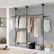 이지온 드레스룸 행거 EOMB-303, 블랙