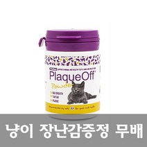 프로덴 플라그오프 40g 고양이 파우더 치석제거 덴탈 + 고양이 장난감 사은품증정, 와블토이