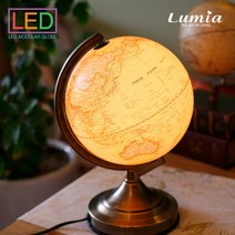 엔틱 스탠드 LED 지구본 조명 8 (구지름 20cm), 단품