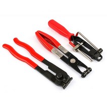 구동계 변속기 자동차부품 123 개대 cv 커넥터 부트 클램프 다기능 냉각수 호스 연료 호스 클램프 도구 자동차 수리 도구 용 자동차 바인더 키트 호환, 3pcs 레드