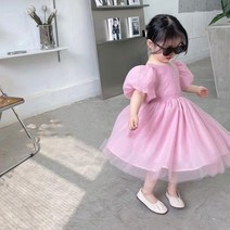 유블리 여아 피아노대회 학예회 퍼프 드레스 파티 원피스 피누