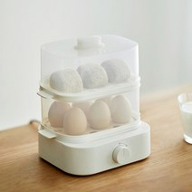 구운계란만들기 맥반석 계란삶는기계 구운 멀티쿠커 반숙기 찜기 350w 전기 밥솥 삶은 증기선 12 용량 이중층 증기선 냄비 아침 식사 220v, 흰 계란 12개