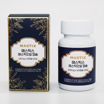 섭취량 5배 속편한 매스틱스 매스틱 오일 60캡슐