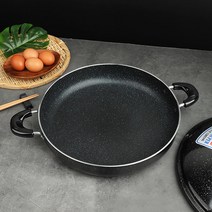 HJ 알루미늄 전판 32cm AA 코팅 닭갈비 팬 볶음 대용량 업소용(주, HJ 알루미늄 전판 55cm (024107)