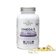네추럴이믹스 오메가3 + 비타민D 1200 dha epa 120캡슐, 120캡슐 x 1개