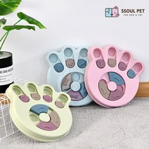 강아지 애견 포메라니안 비숑 프리제 토이푸들 퍼즐 훈련 간식 장난감 식기 먹이통 노즈워크, 육각형, 블루