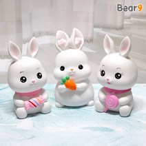 10000 행복 토끼 저금통 저축 저금 동전 용돈 돈관리 인테리어 소품 책상 데스크 계묘년 토끼해 2023, 단품