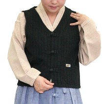 (한정특가) SD106 여자 봄 가을 부드러운 면 조끼 개량한복 생활한복