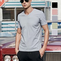 고앤고 K7021 남자 면티 스판 브이넥 반팔 기본티 여름옷 남녀공용 (K7021)