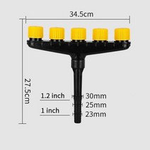 정원 원예 도구 456head 농업 분무기 노즐 홈 잔디 물 스프링클러 농장 야채 관개 스프레이 조절 노즐, 5 헤드