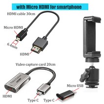 bfollow android phone tablet as camera monitor 캠코더 hdmi 어댑터 vlog youtuber filmmaker dslr video captu, 씨엔, 전화 마이크로 HDMI