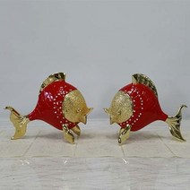 쇼핑아트 금붕어피쉬세트장식 레드장식, 1개