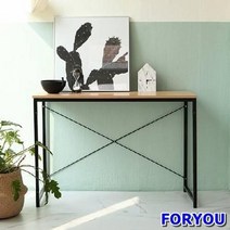 Foryou754 론드콘솔데스크 책상 데스크 DIY 컴퓨터, 블랙