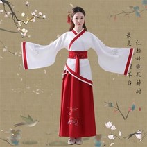 공연복 중국전통의상 여성 귀비 스윗 속치마 고대복장 사진 클래식 클로로포름 한원소 소매가 넓은 예 2619086556, 레드 속치마 M