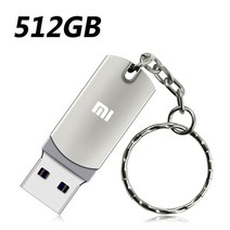 샤오미 Usb 3.0 Pendrive 2TB 1TB 512GB 고속 펜 드라이브 금속 플래시 휴대용 SSD Memoria U 디스크, Sliver 512GB