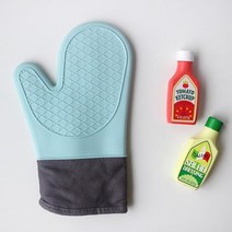 주방 오븐장갑 실리콘 열차단 글러브 - 실리콘 주방장갑 전자렌지장갑 미끄럼방지 열차단 베이킹장갑, 실리콘 주방 오븐 냄비 장갑