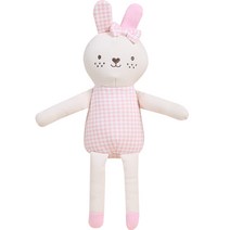 오가닉붐 유아용 롱롱이 토끼 애착인형, 여아