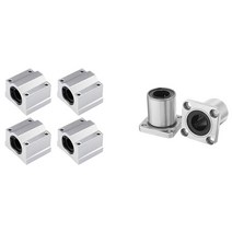 베어링하우징 스티어링 프린팅기 잠금 4x 선형 볼 베어링 슬라이드 블록 유닛 보어 직경 16mm (SCS16UU), 한개옵션0